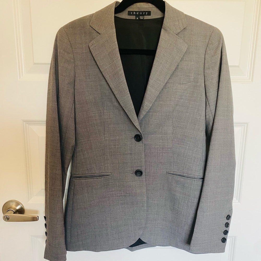 Theory grey blazer - size 6